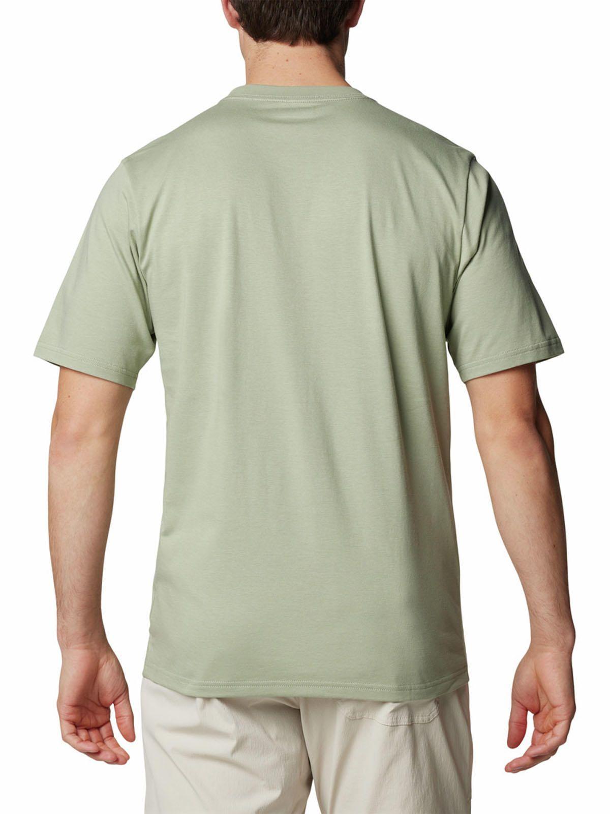 Polera Manga Corta Hombre Csc Basic Logo Verde-5