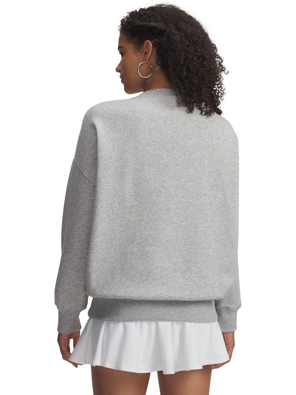 Poleron Mujer Rival Fleece Os Varsity Crew Gris-1