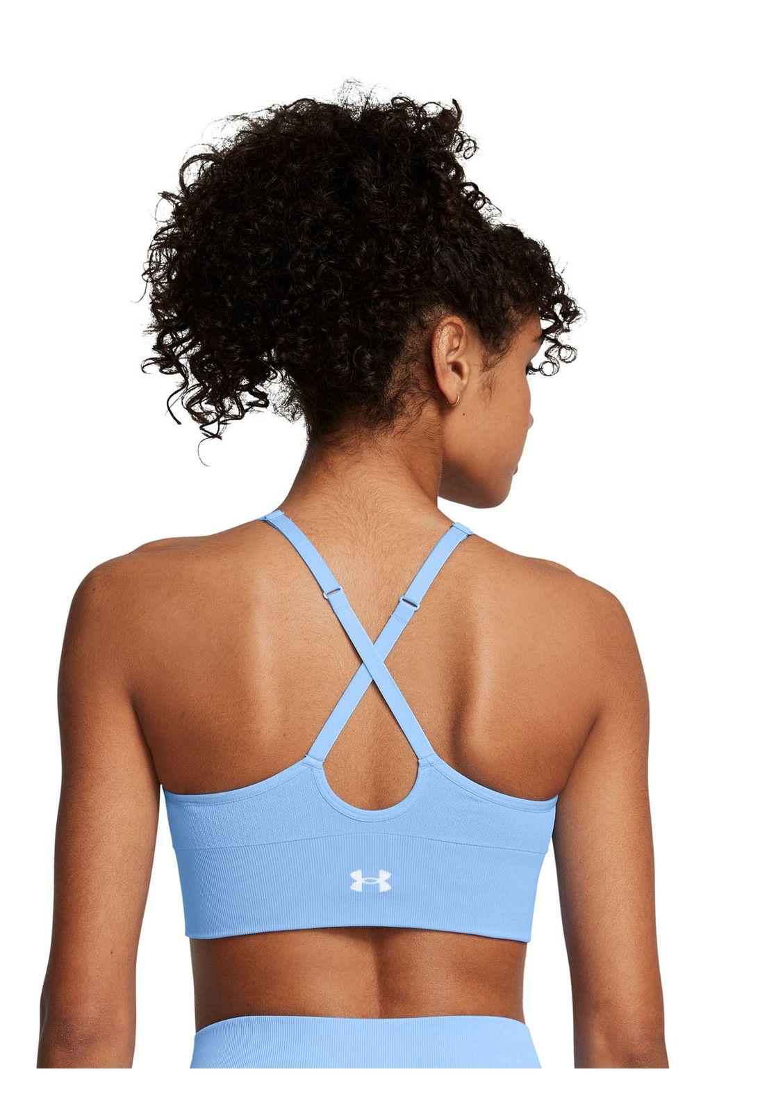Sostén low seamless Vanish mujer Azul-4