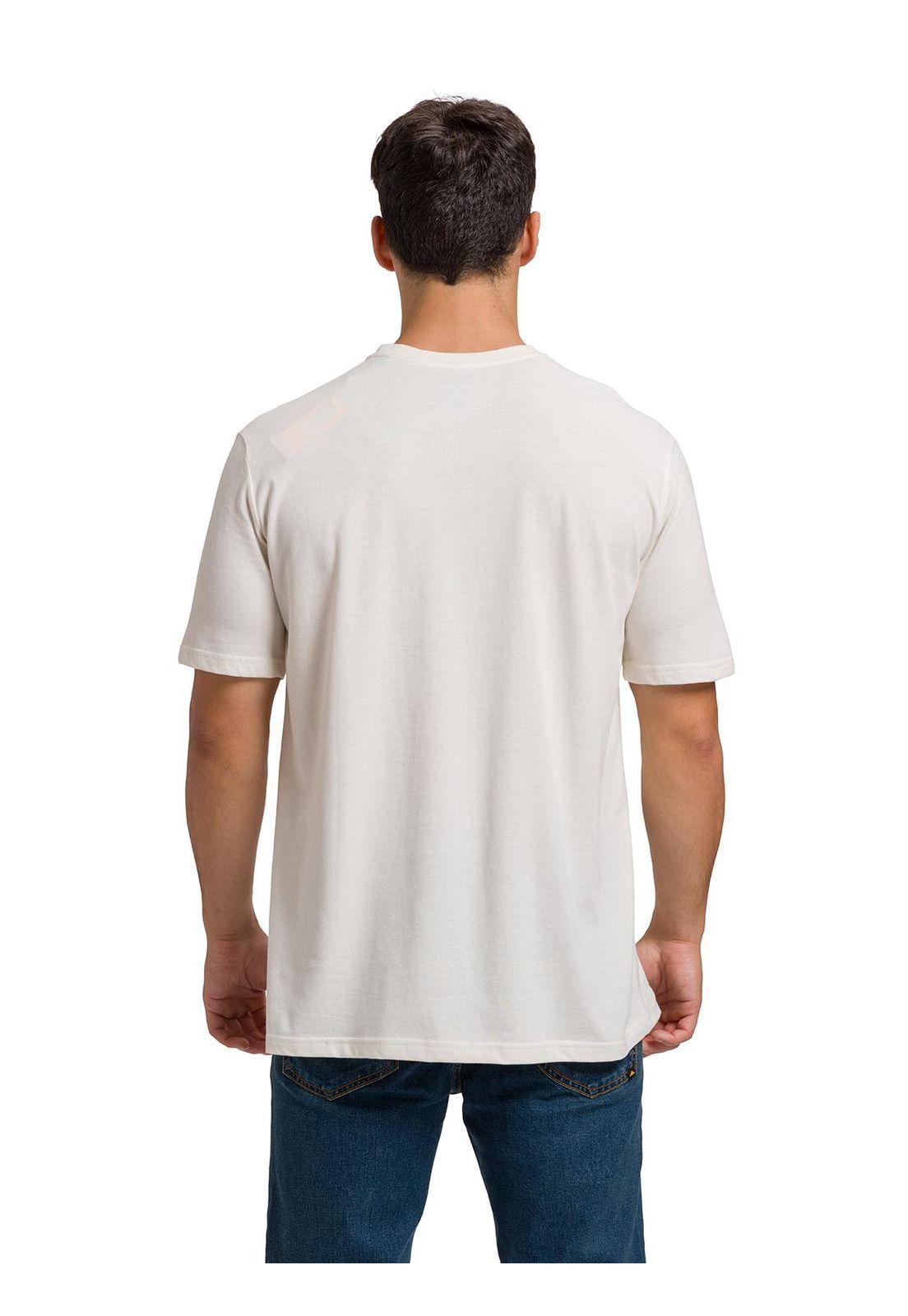 Polera Retro Danny Diesel Graphic 1 Hombre Blanca-5