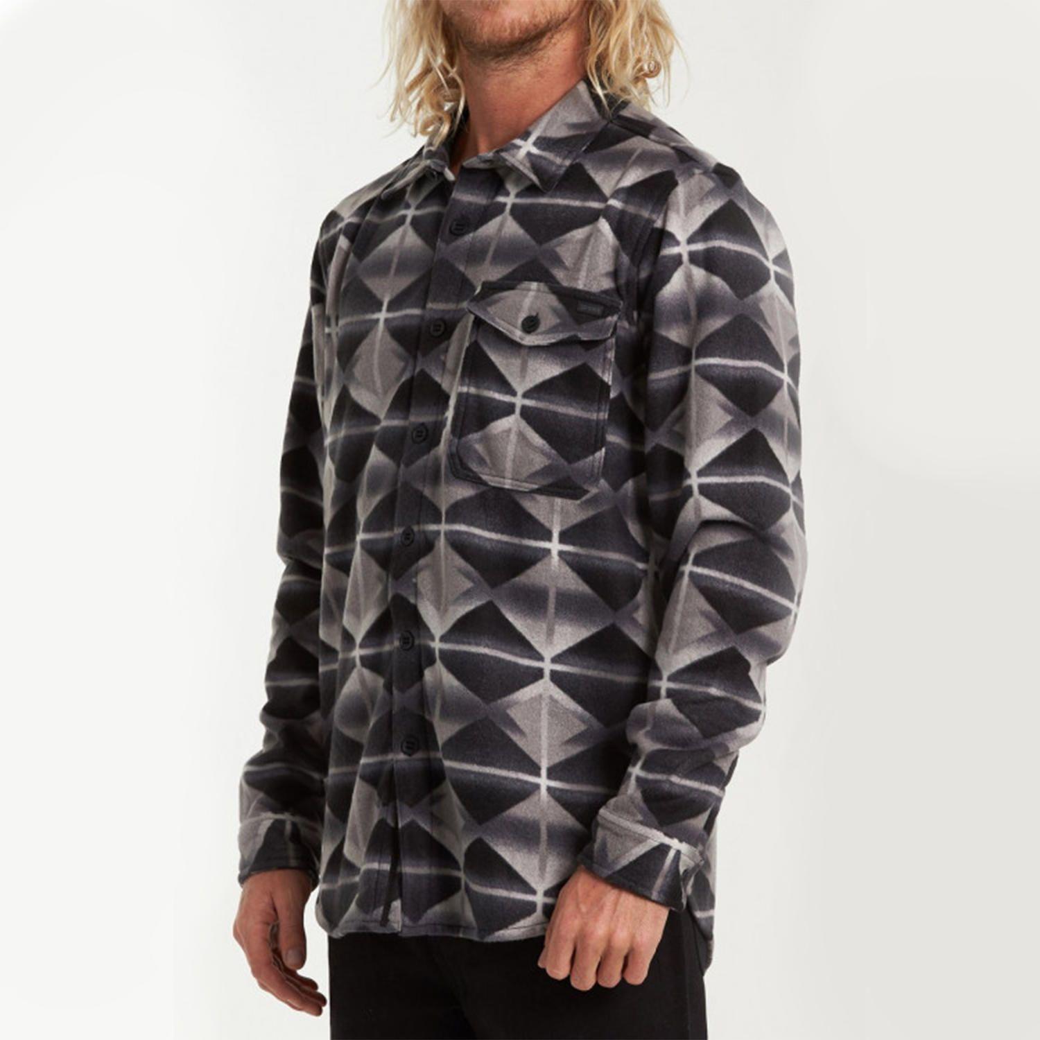 Camisa Hombre Furnace Flannel Negro-3