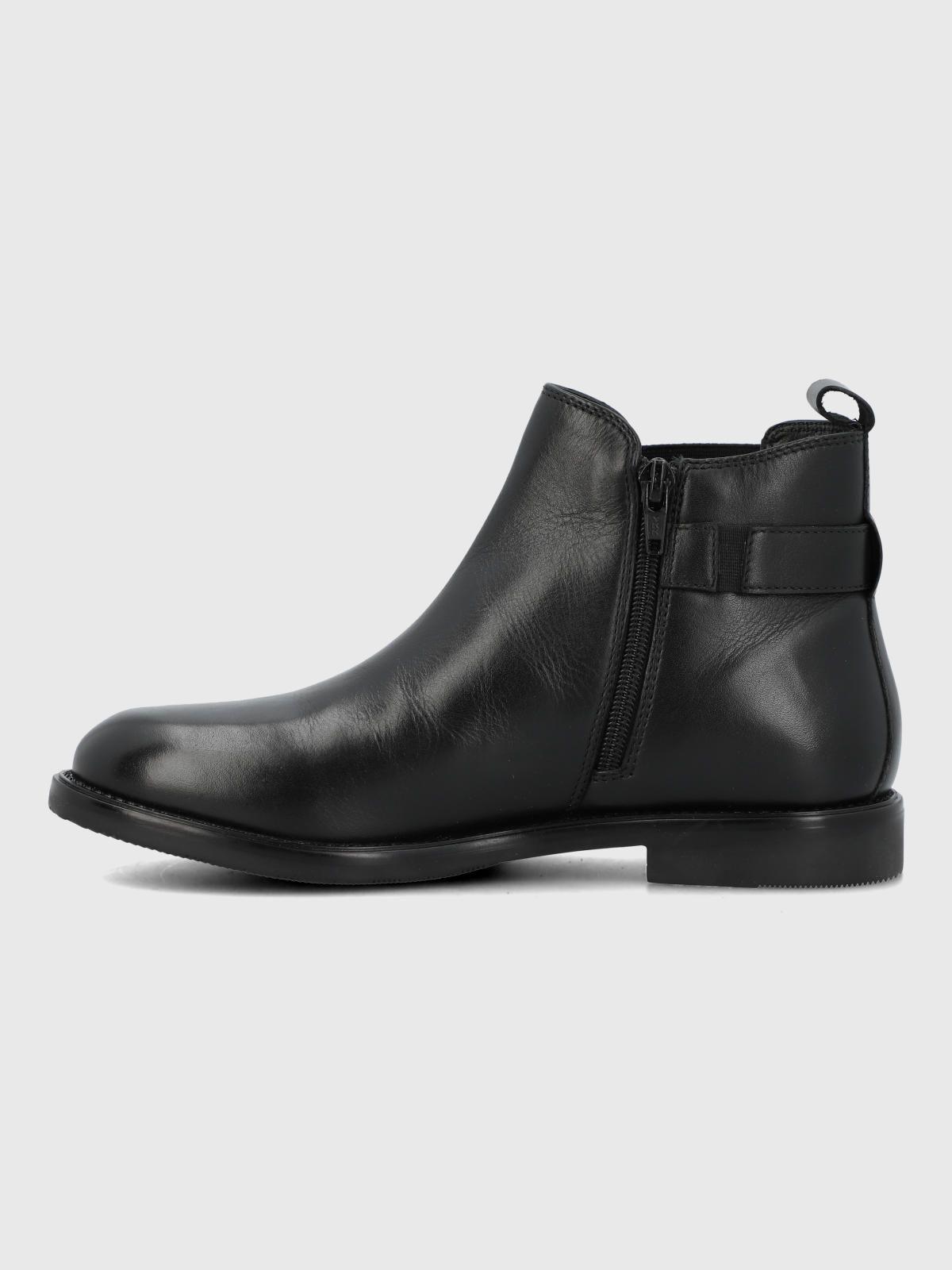 Botin Cuero Mujer Felvi Negro-4