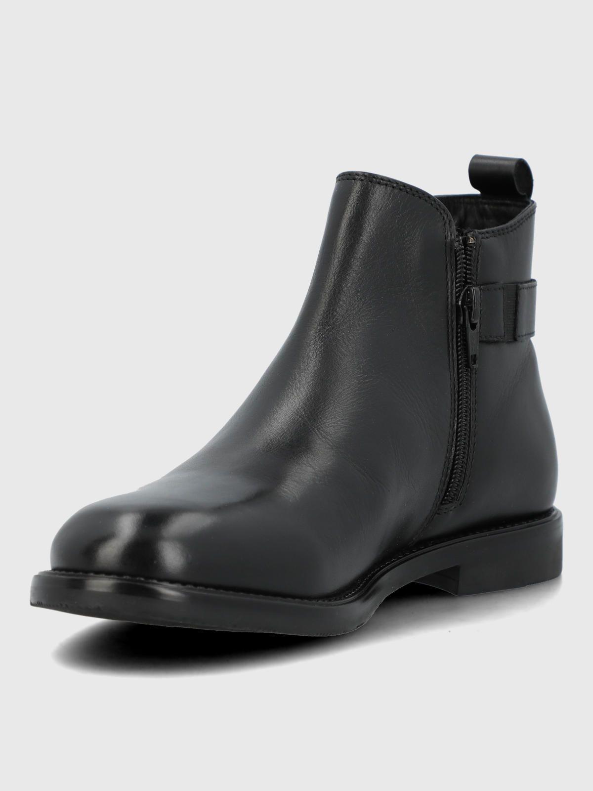 Botin Cuero Mujer Felvi Negro-5