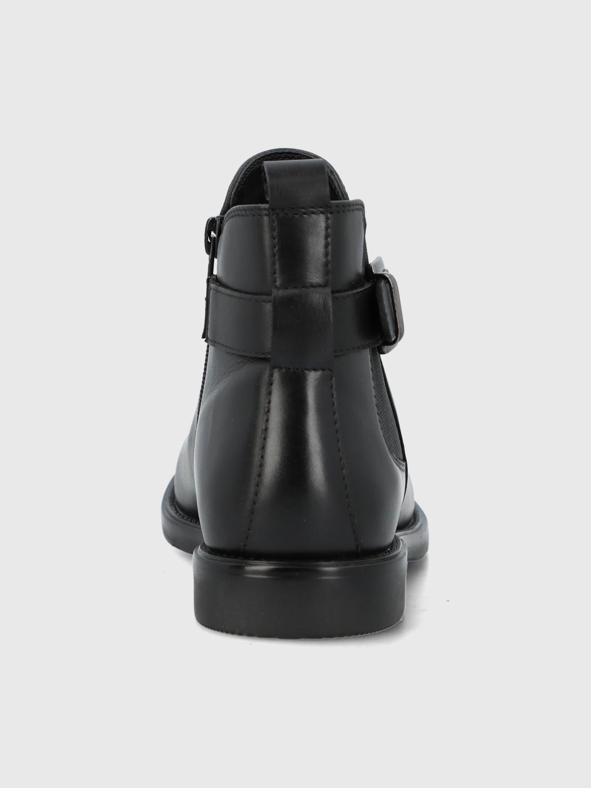 Botin Cuero Mujer Felvi Negro-6
