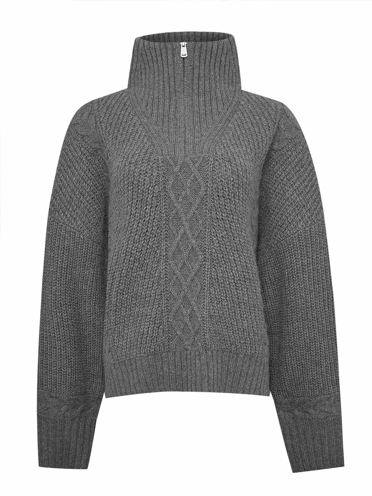 Chaleco Alpaca Mujer Kun Gris-0