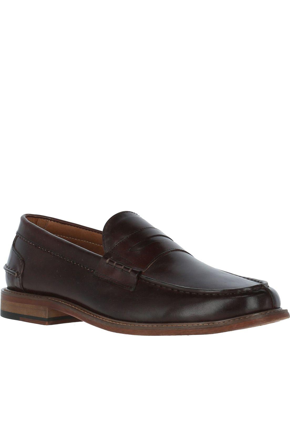 Mocasin Cuero Alessio Chocolate Hombre Rockford-0