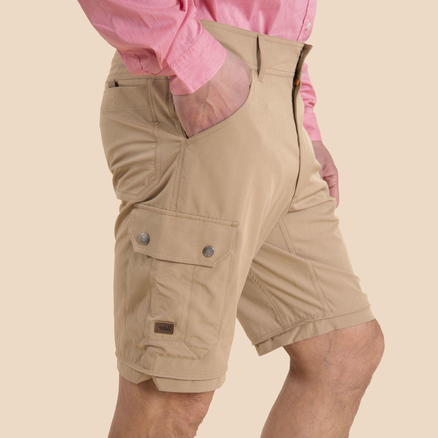 Pantalón Hombre Desmontable Camel-4