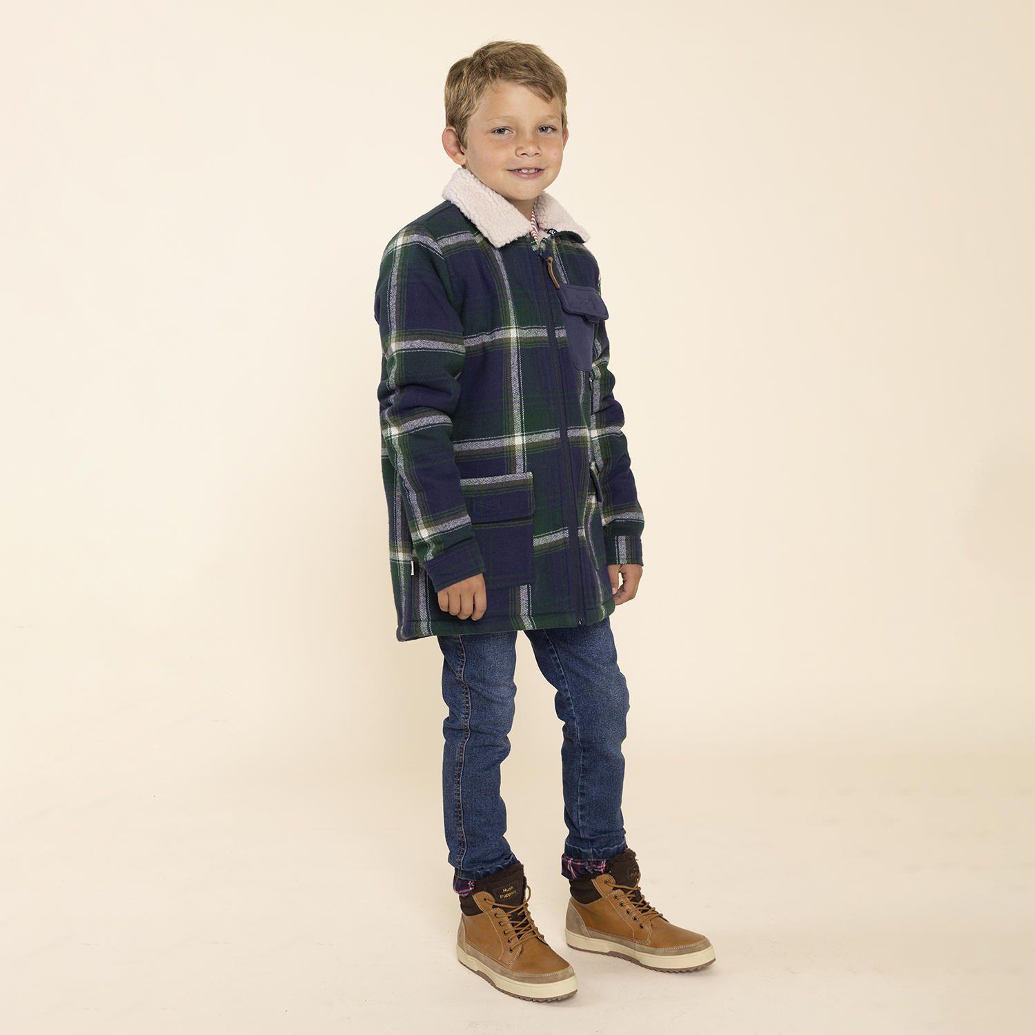 Zapatilla Cuero Niño Slalom Low Café-3