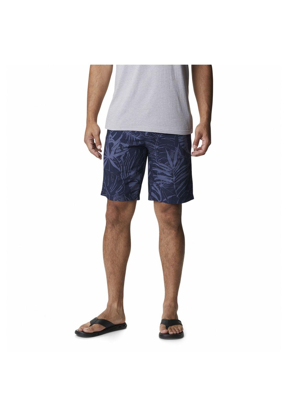 Short Hombre Washed Out Printed Azul-0