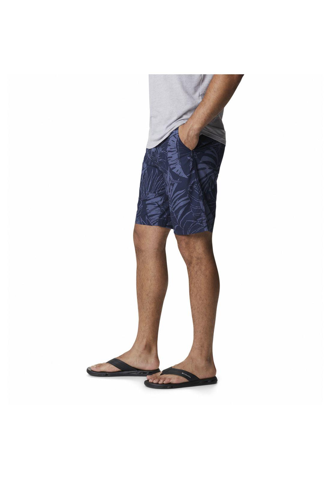 Short Hombre Washed Out Printed Azul-1