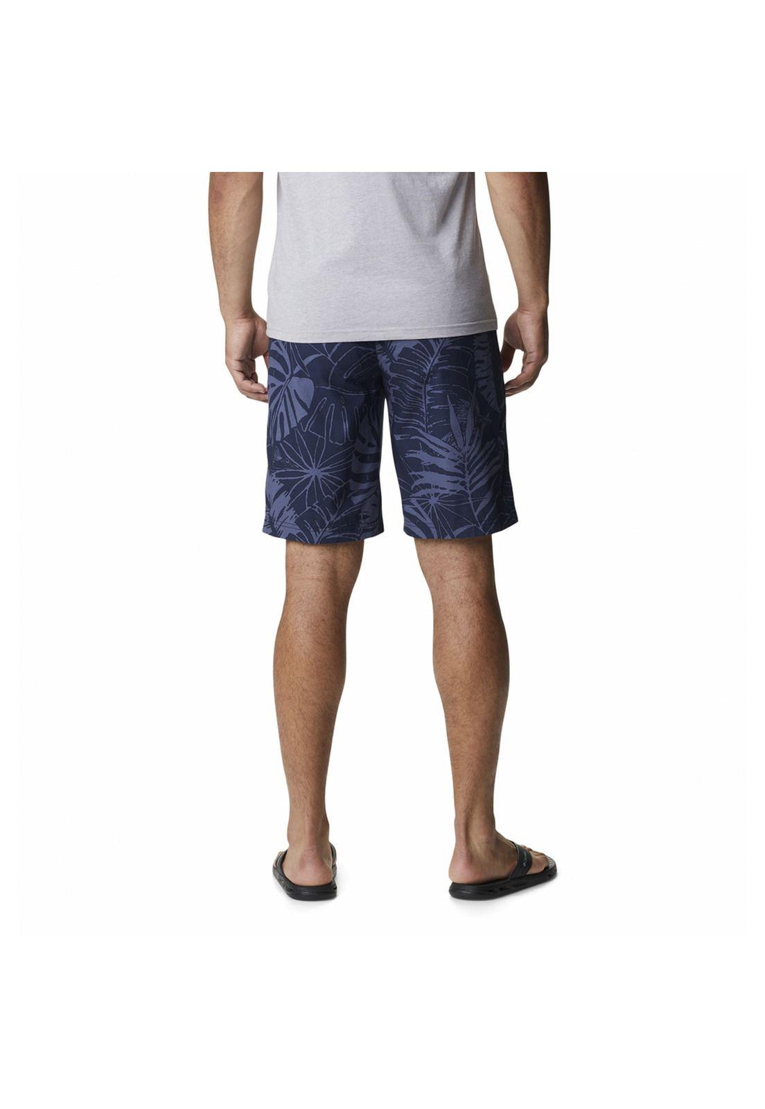 Short Hombre Washed Out Printed Azul-2