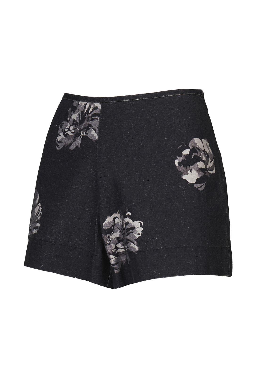 Shorts Lino Orgánico Mujer Rosa Gris-0
