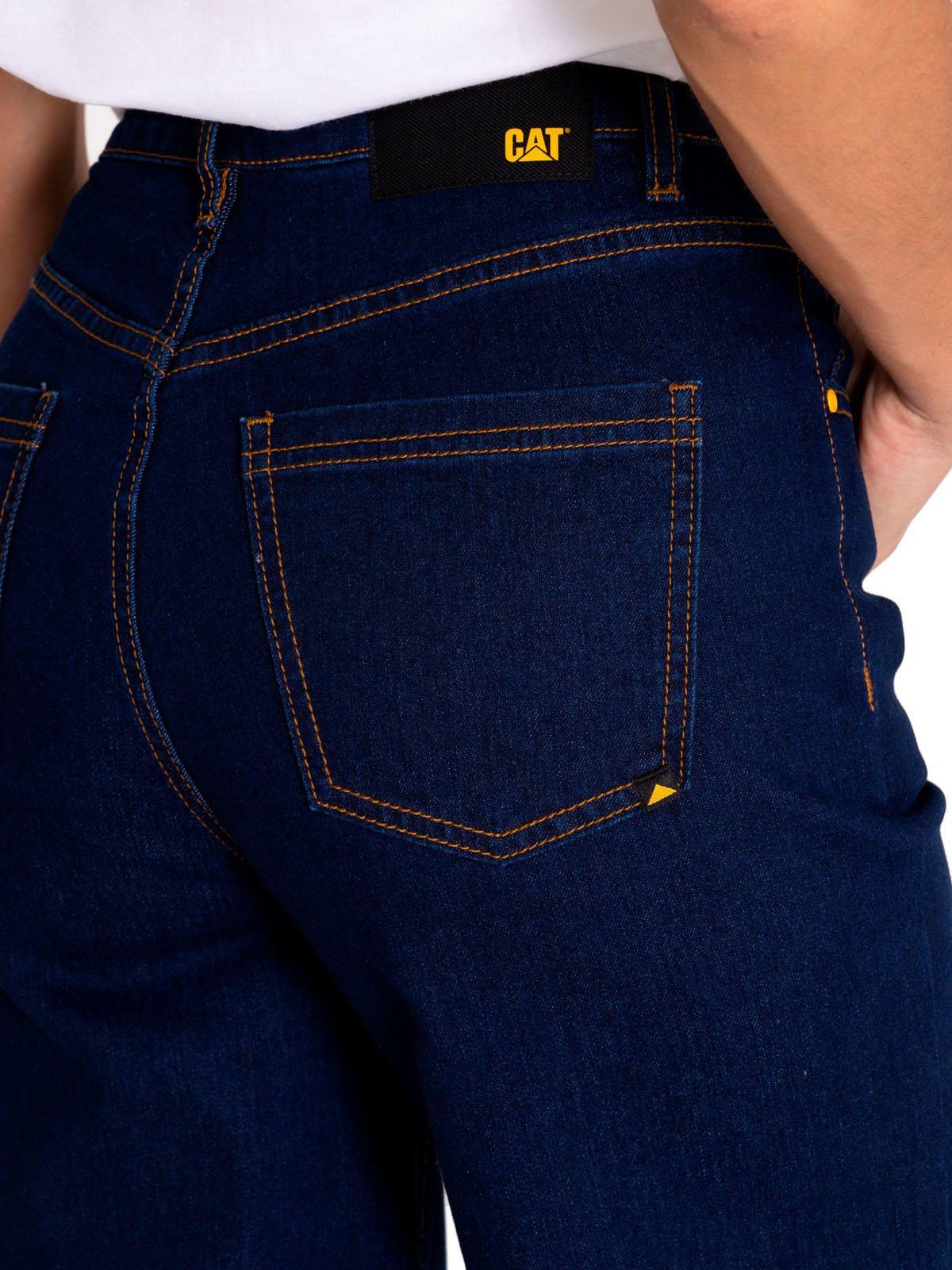 Jeans Denim Mujer Triblend Stretch Wide Leg Azul CAT-5