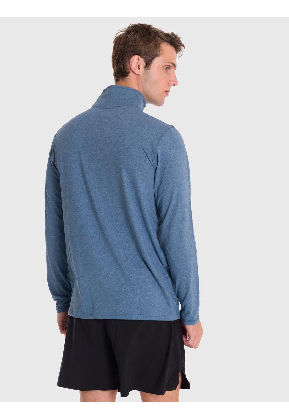 Polerón Hombre Half Zip Sweatshirt Azul-3