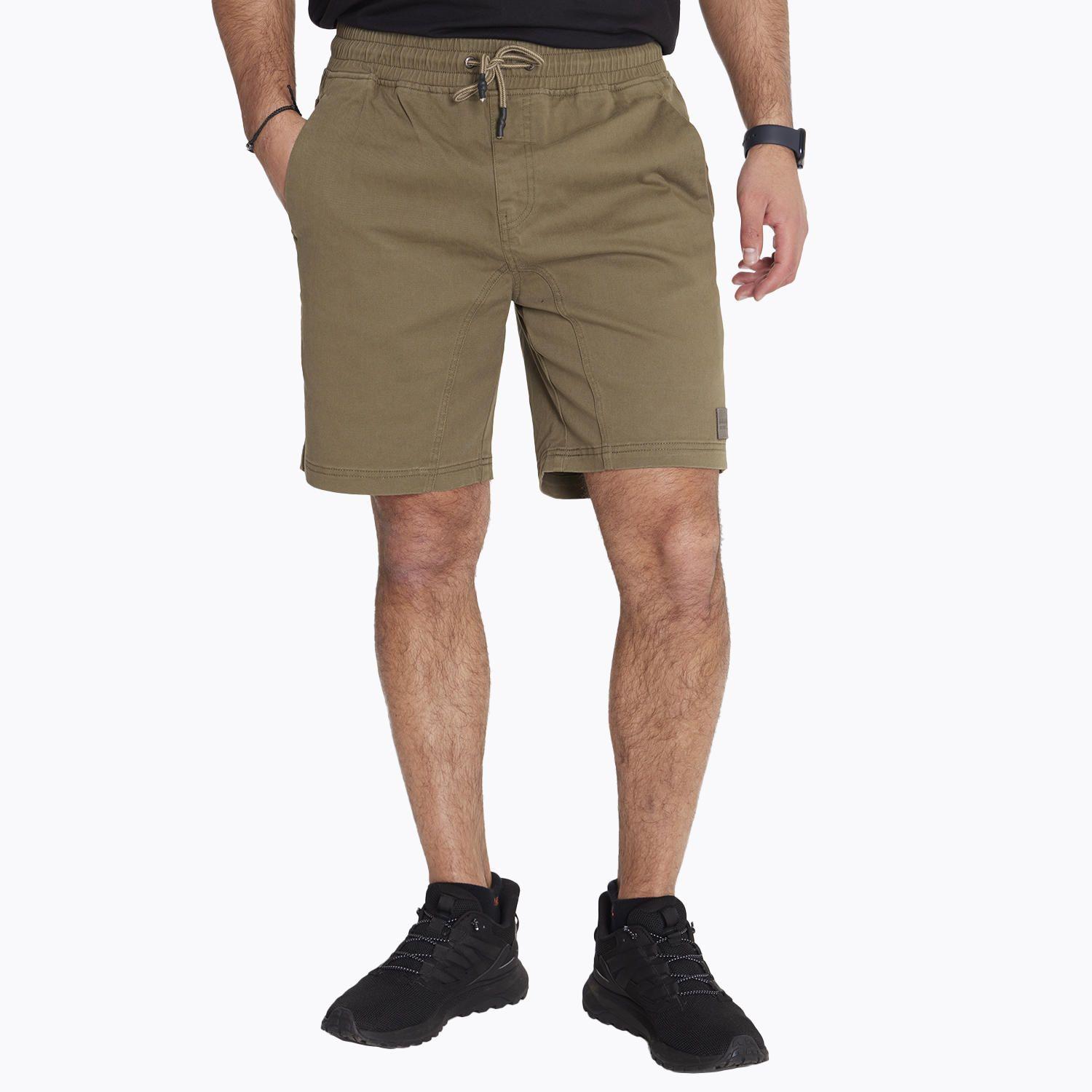 Short Short Cotton Cord Verde Hombre-0