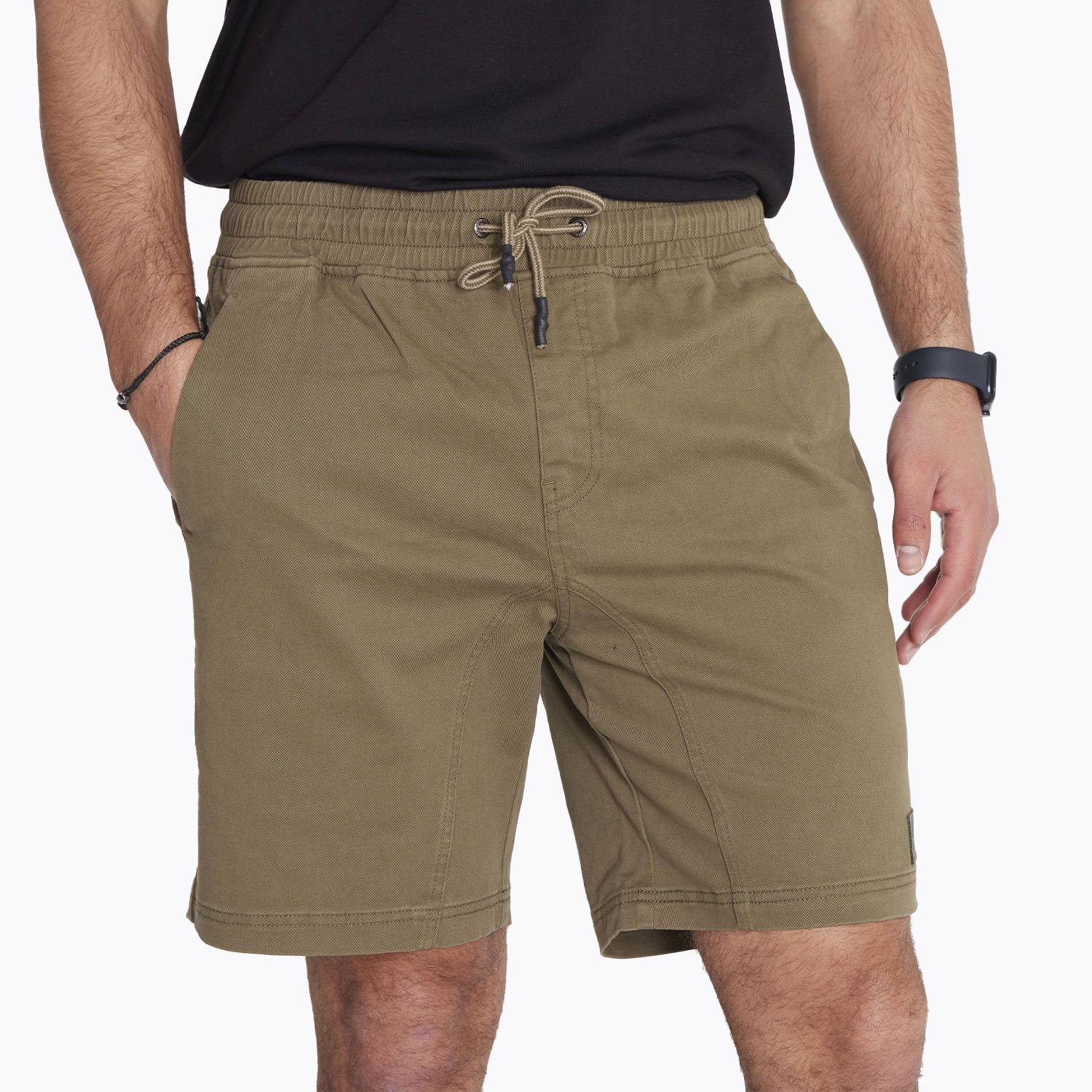 Short Short Cotton Cord Verde Hombre-4