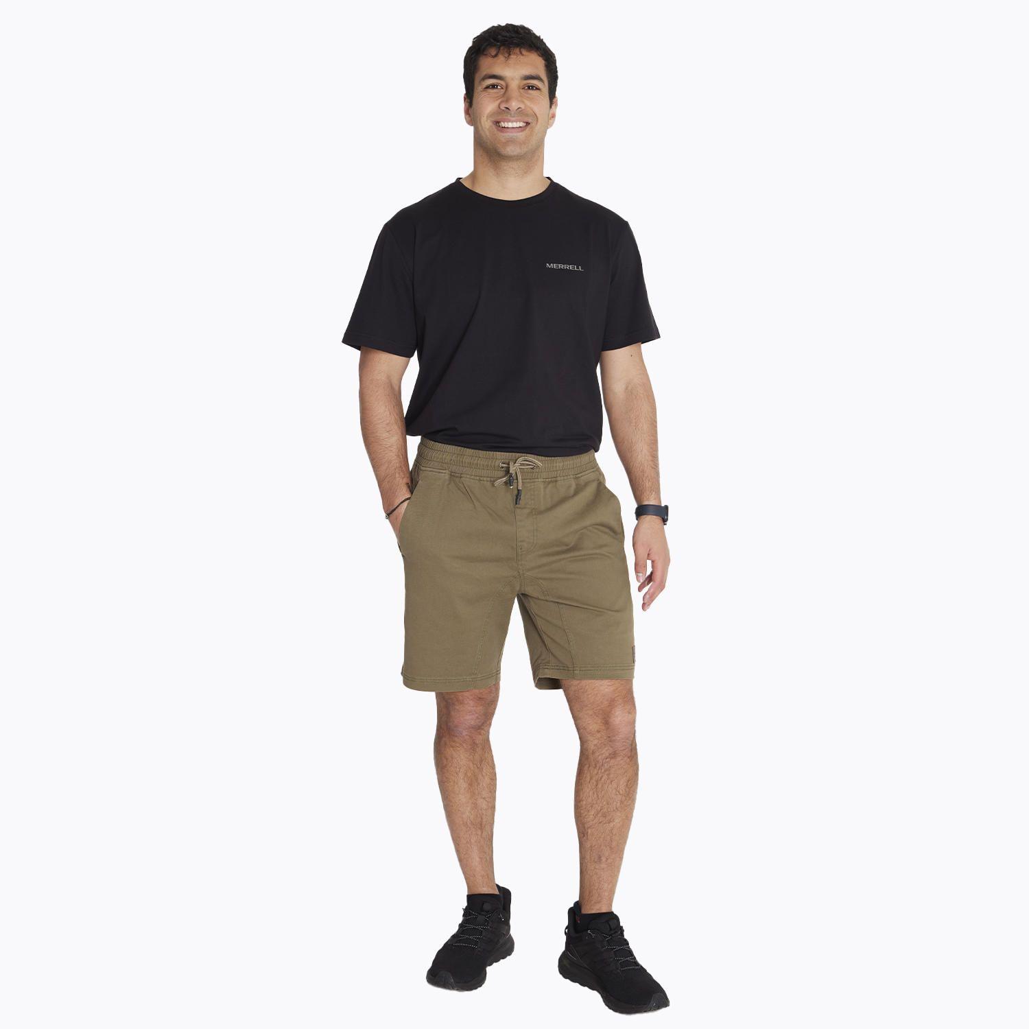 Short Short Cotton Cord Verde Hombre-6