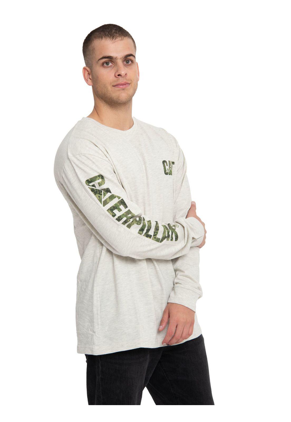 Polera Manga Larga Hombre Trademark Banner Beige-0