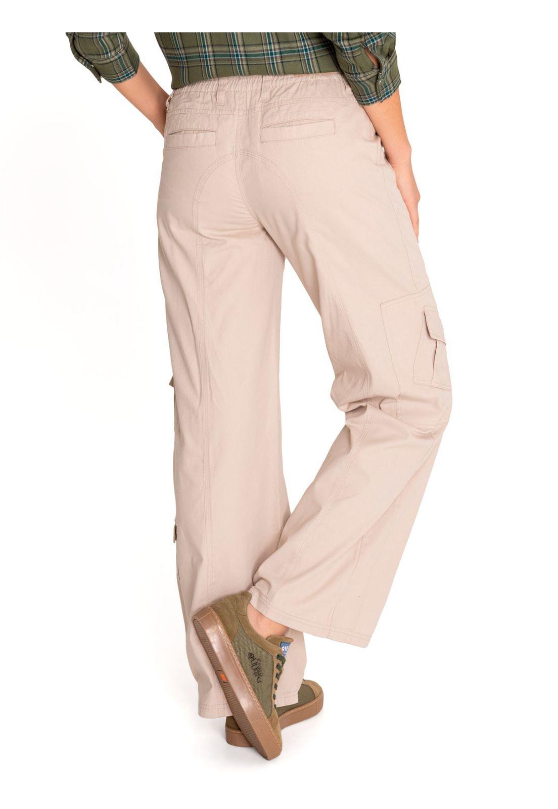 Pantalón Algodón Orgánico Mujer Adria Blanco-5