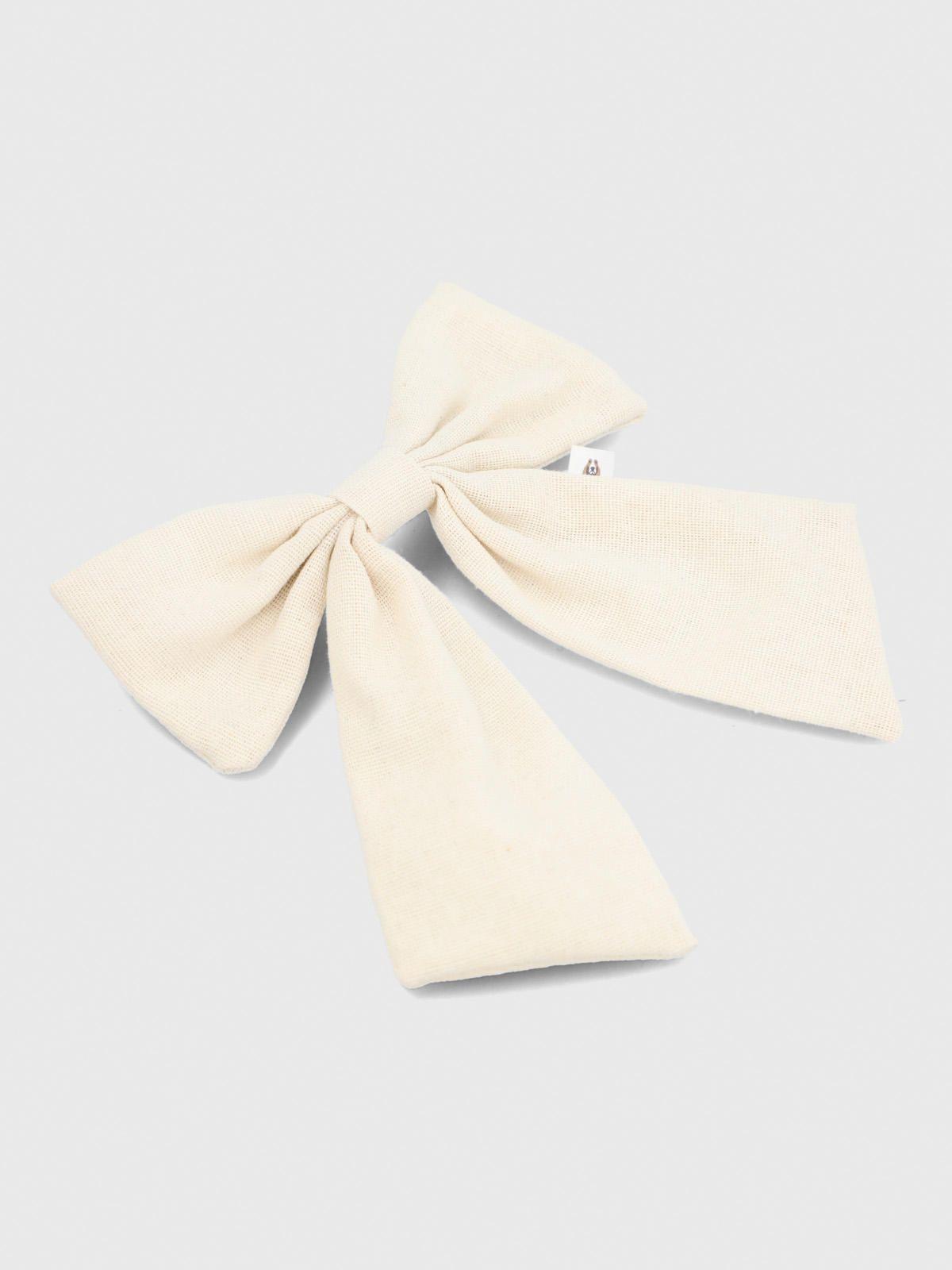 Cinta Lazo Algodón Niña Hair Beige-2