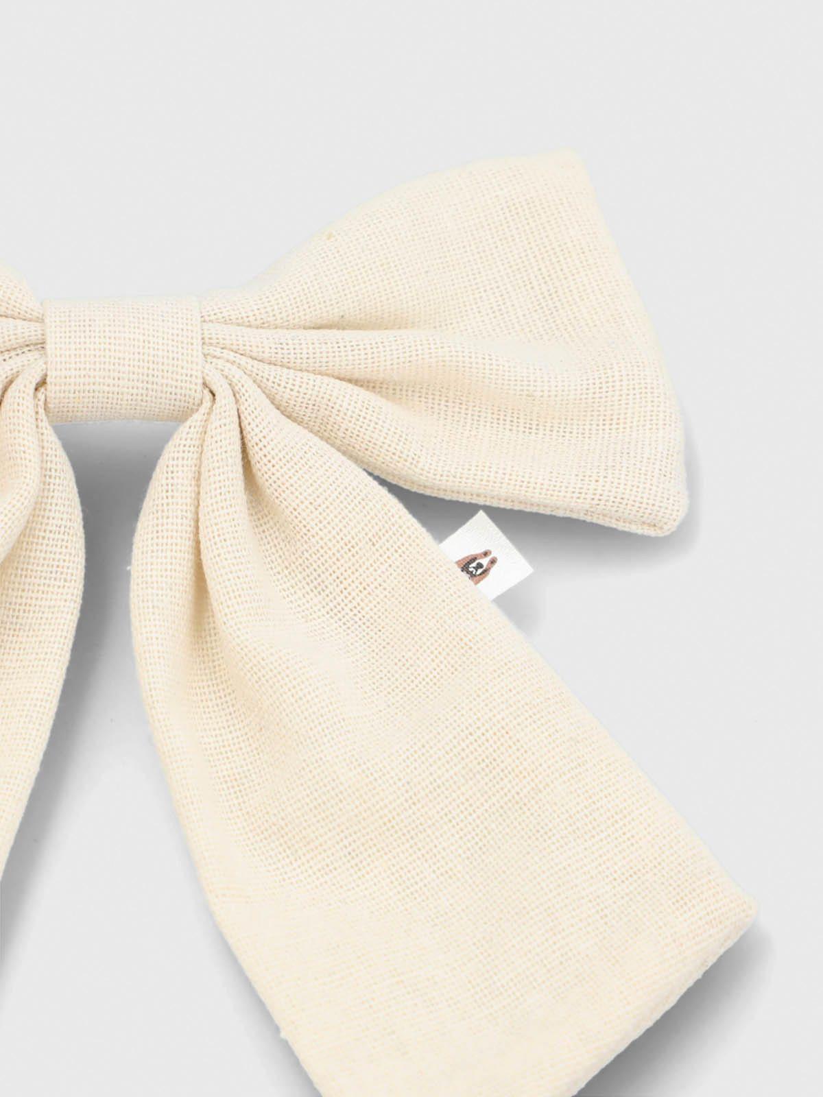 Cinta Lazo Algodón Niña Hair Beige-4