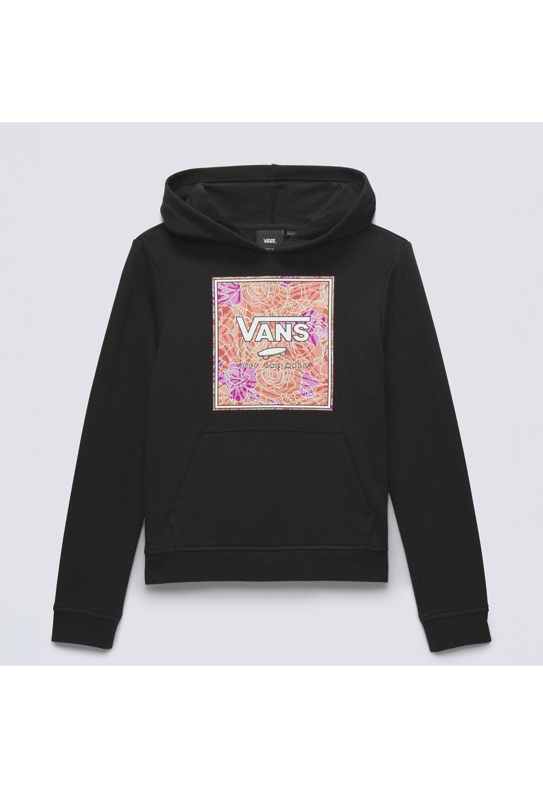 Polerón Rose Camo Box Hoodie Negro Niño-5