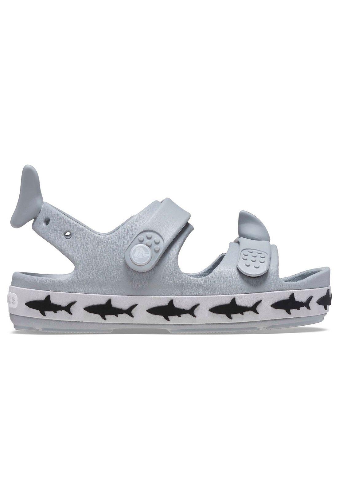 Sandalia Niño Crocband T Gris-0