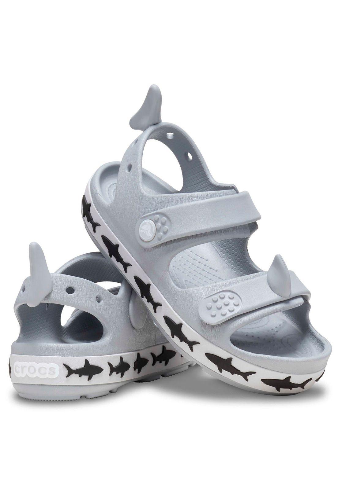 Sandalia Niño Crocband T Gris-3