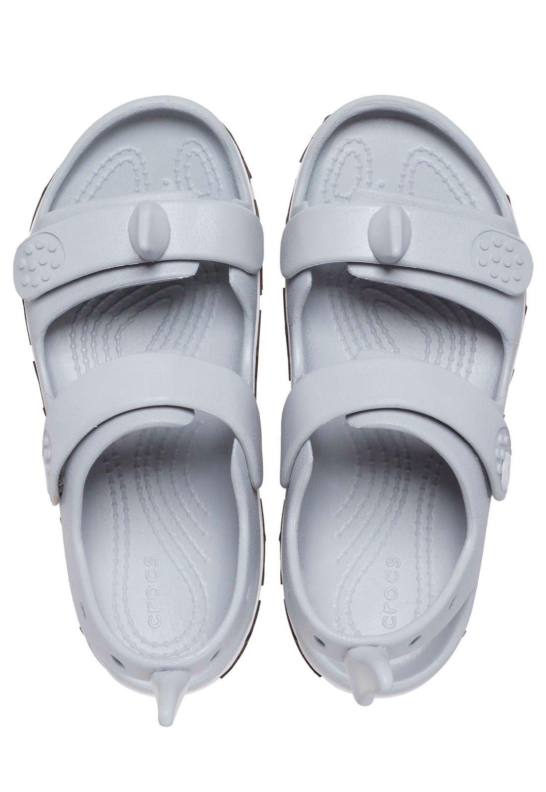 Sandalia Niño Crocband T Gris-4