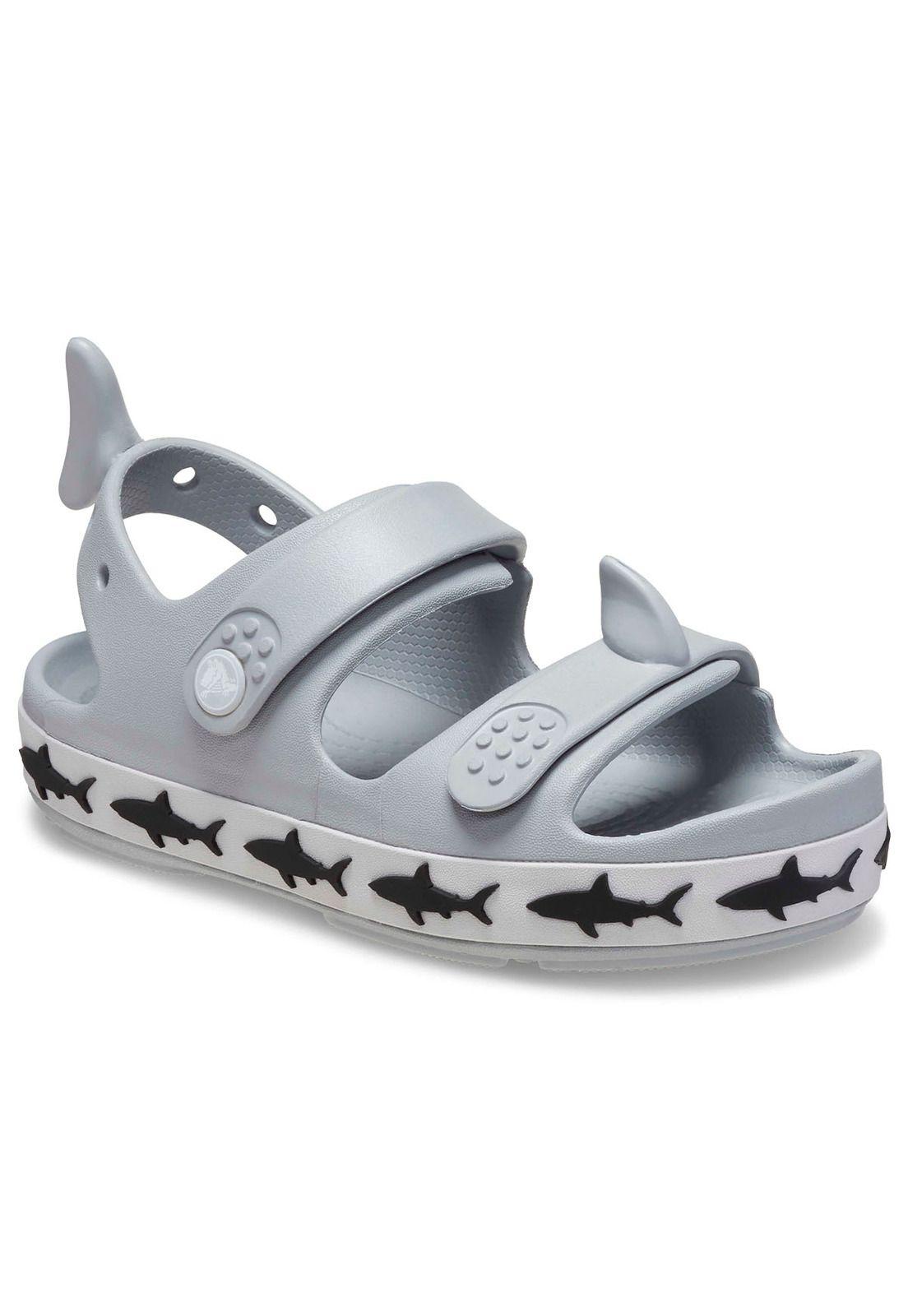 Sandalia Niño Crocband T Gris-6