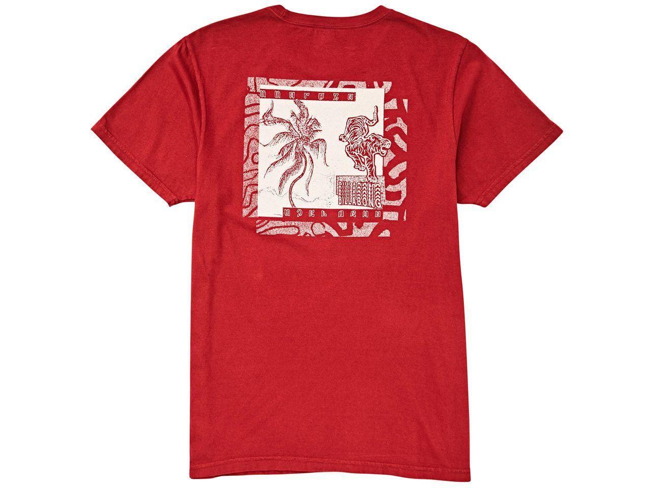 Polera M/C Hombre Tiger Dance Burdeo-1