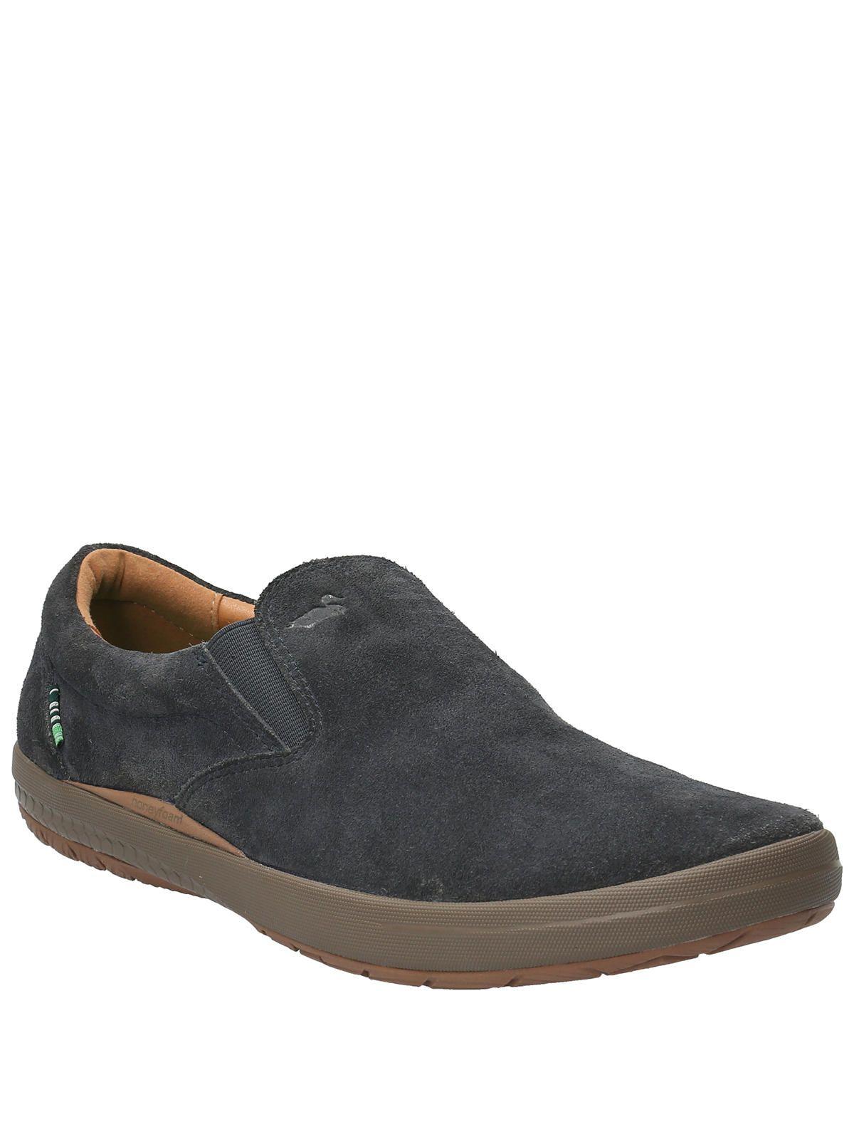Zapatilla Cuero Hombre Rostock Gris Oscuro-1