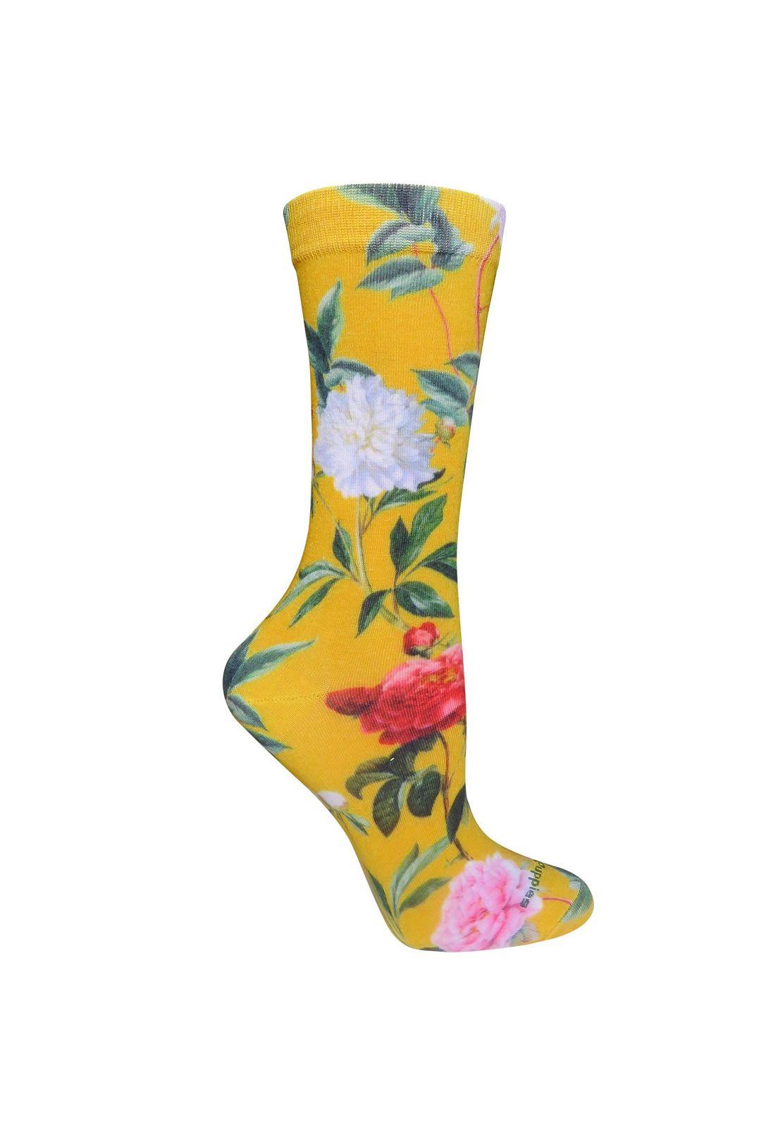 Calcetín Impreso W Print Flower-0