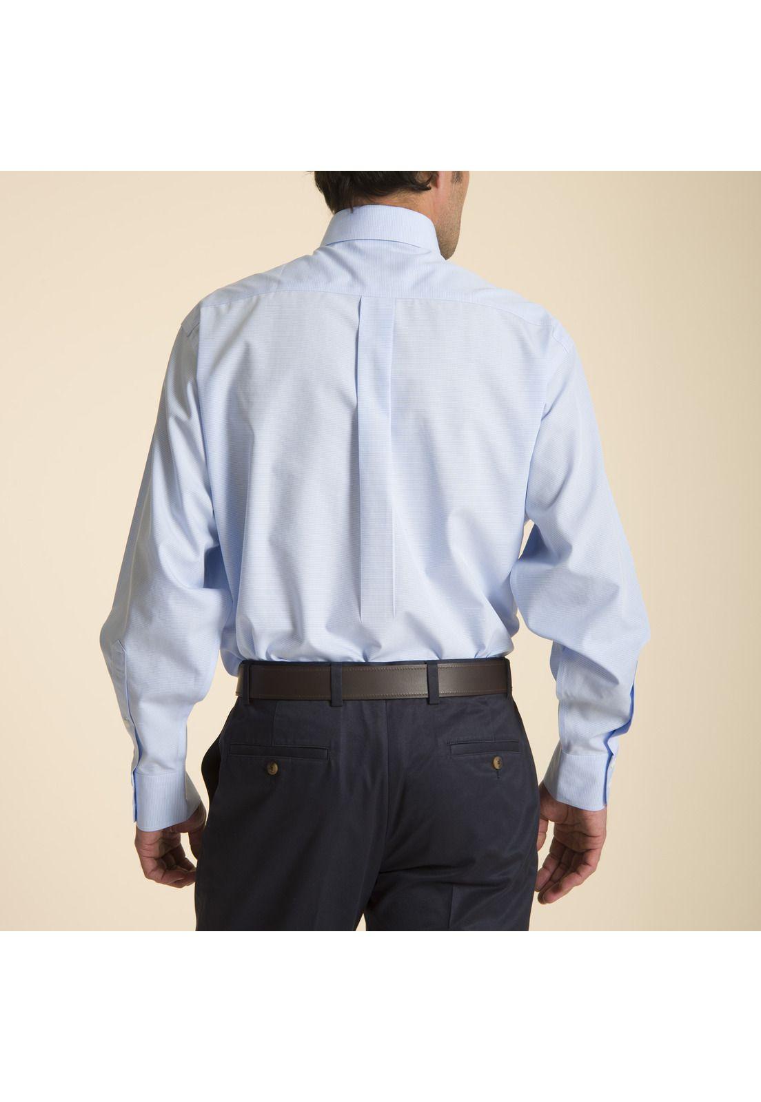 Camisa libre de arrugas Celeste-2