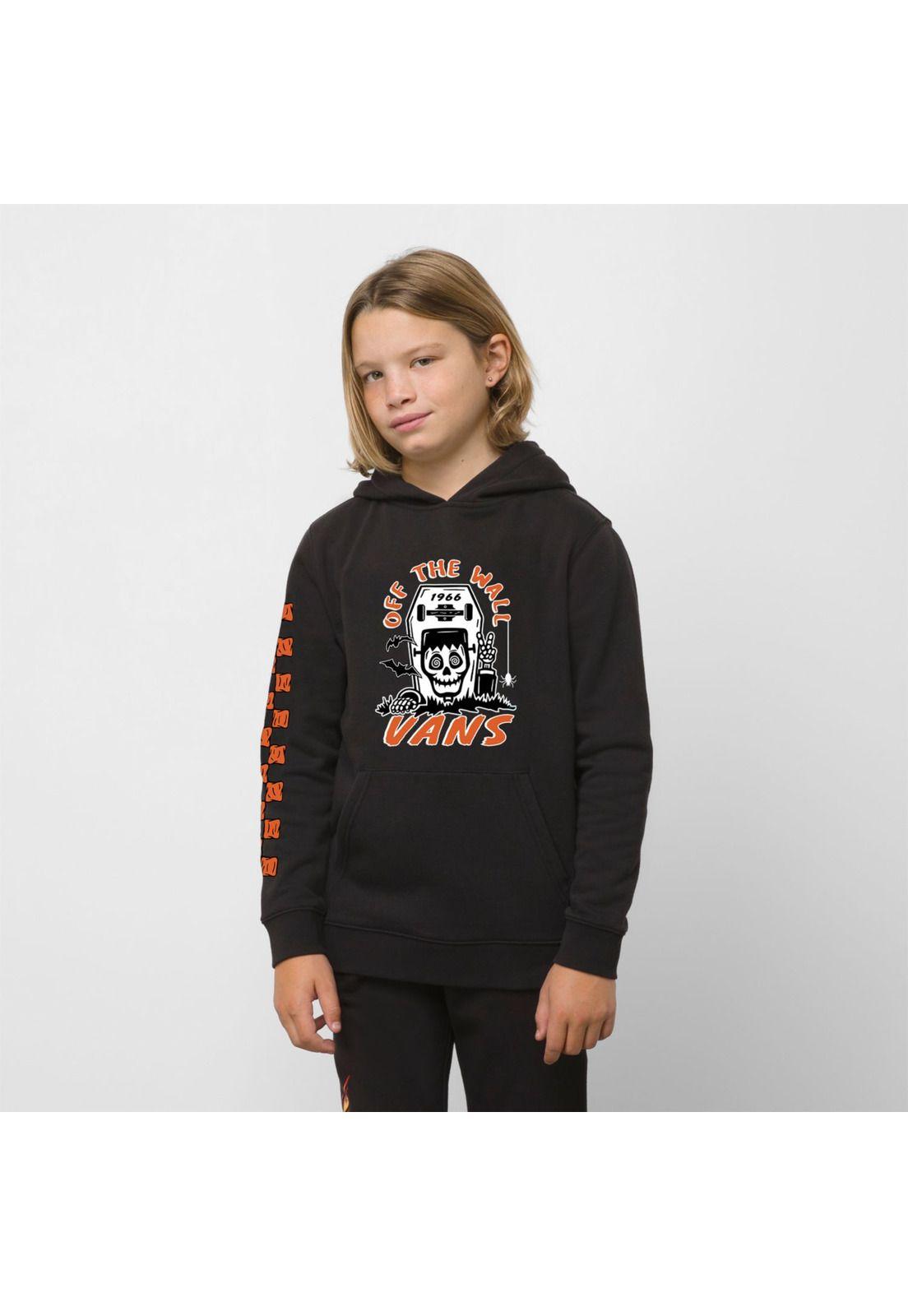 Polerón Niño Sk8 Skull Po Black-0