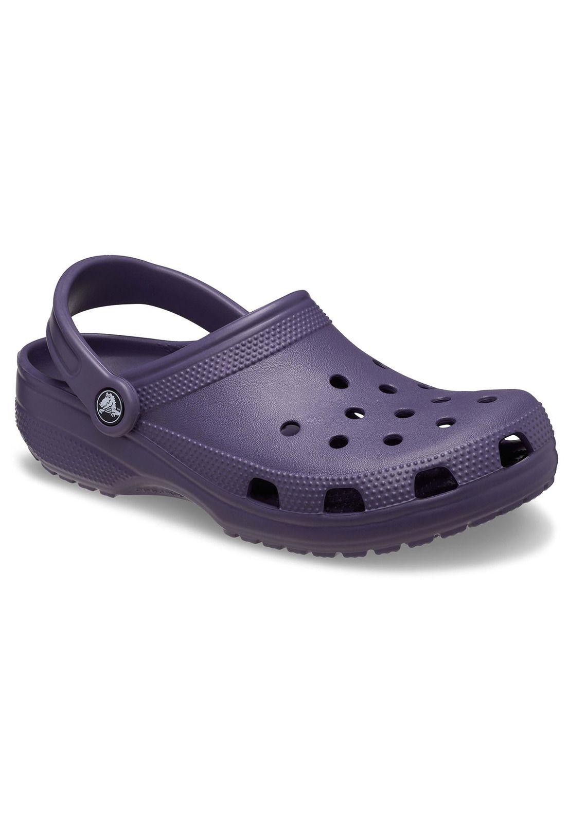 Zueco Crocs Mujer Classic Clog Morado Oscuro-6