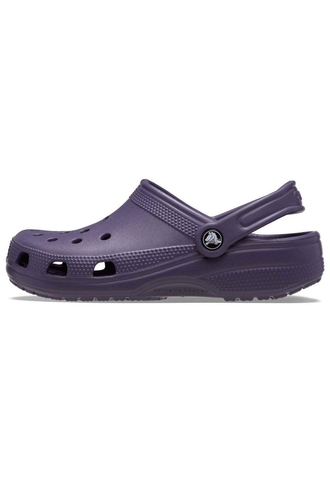 Zueco Crocs Mujer Classic Clog Morado Oscuro-8