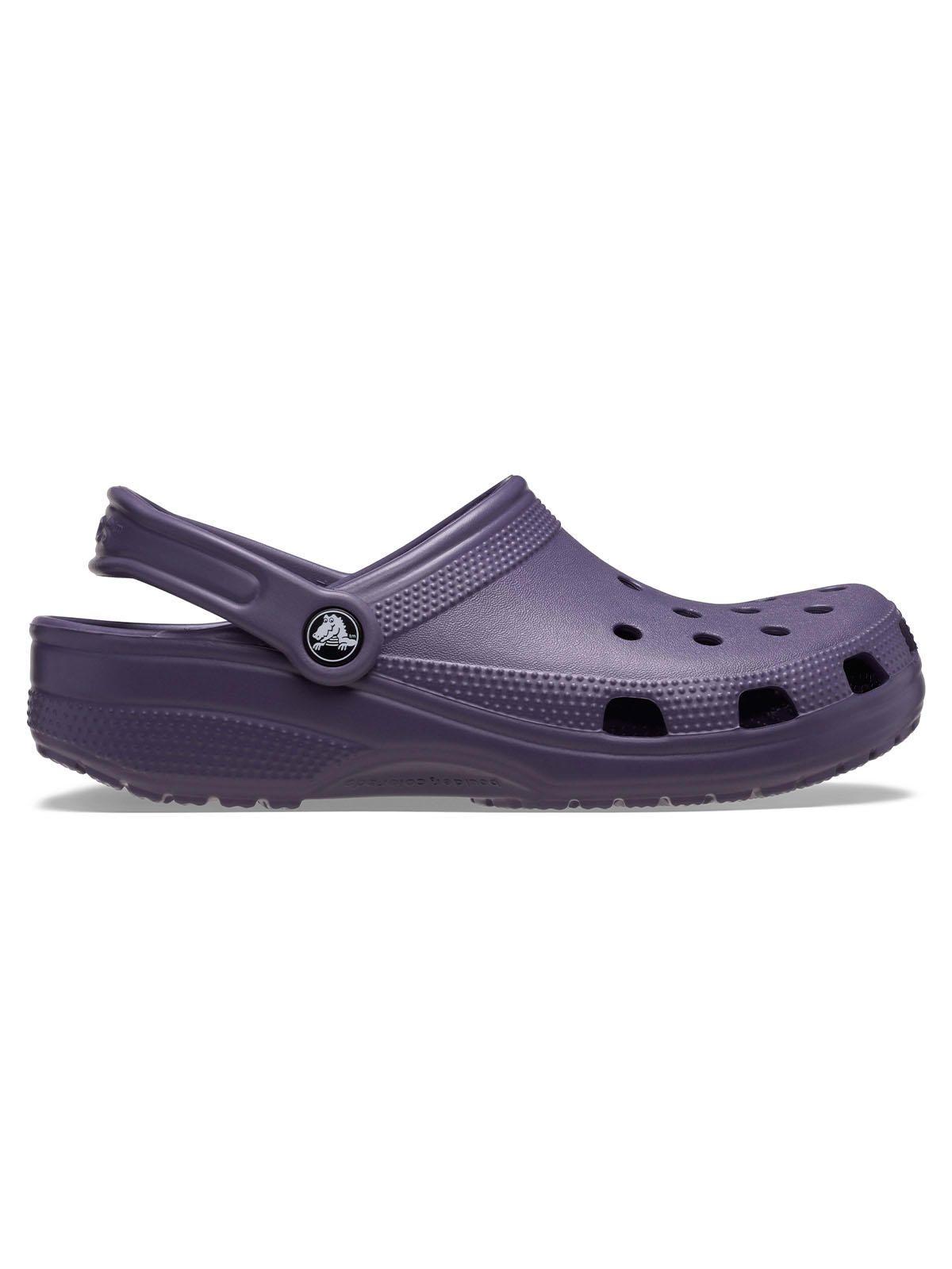 Zueco Crocs Mujer Classic Clog Morado Oscuro-0
