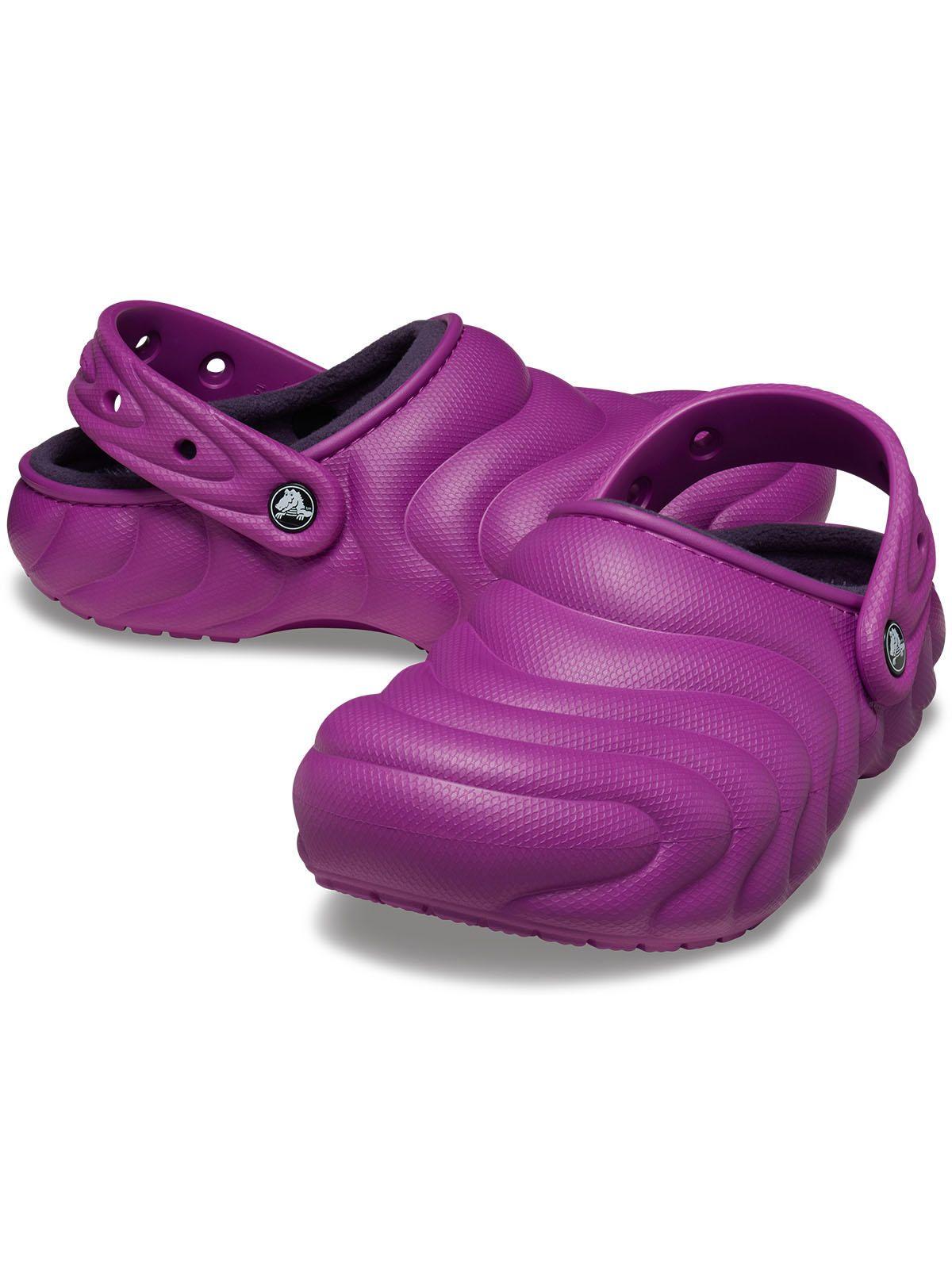 Zueco Crocs Mujer Lined Overpuff Púrpura-3