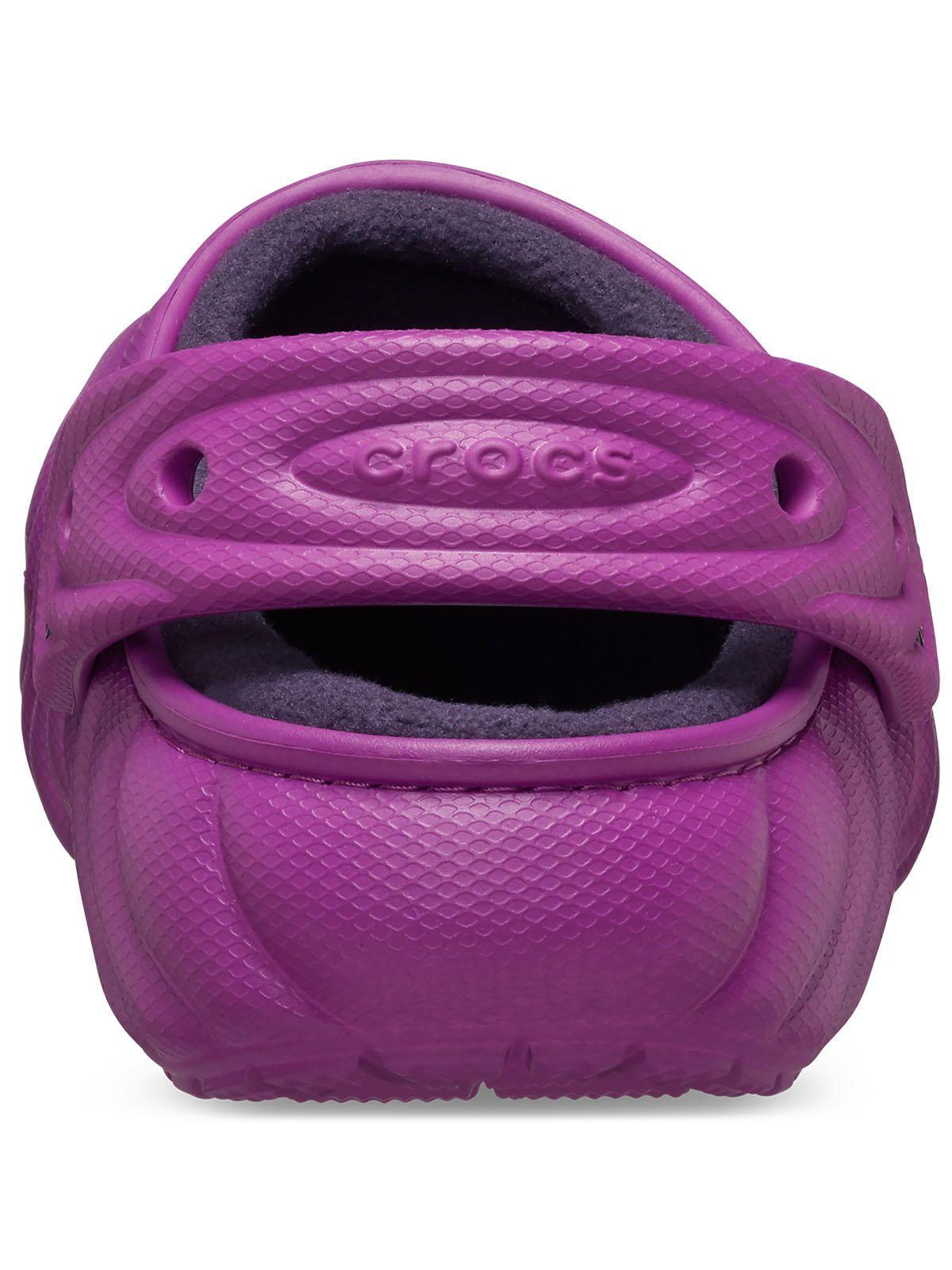 Zueco Crocs Mujer Lined Overpuff Púrpura-7