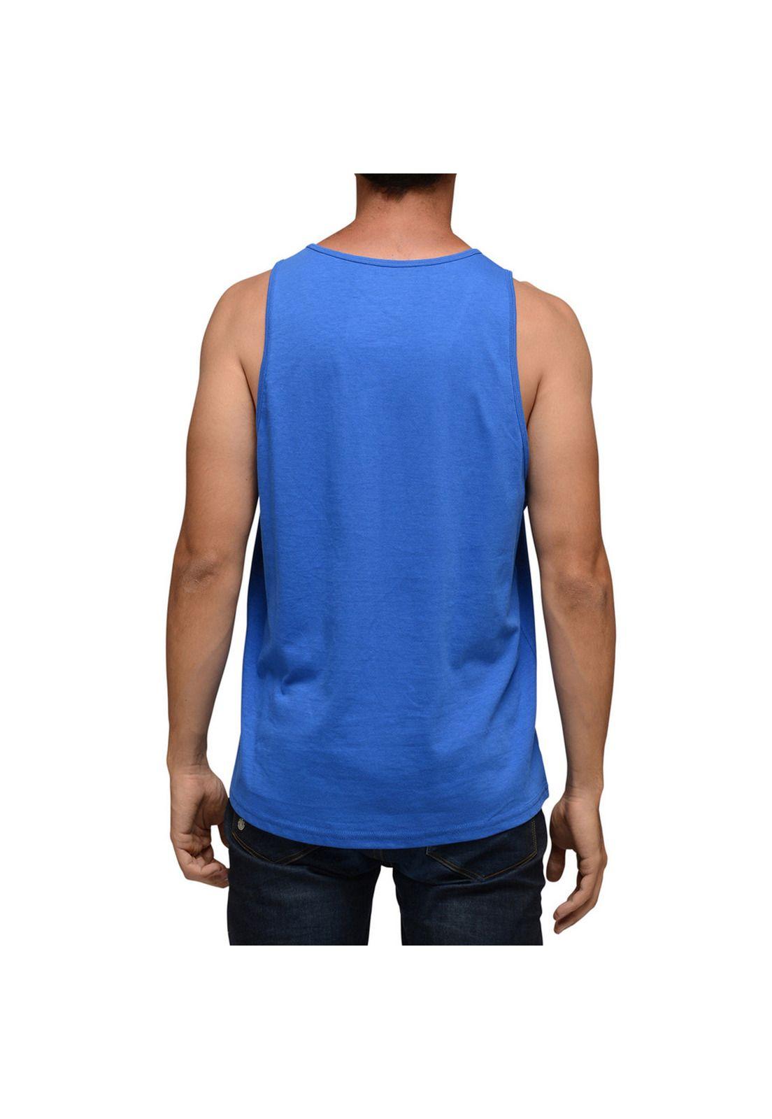 Polera S/M Algodon Hombre Cast Tank Azul Element-1
