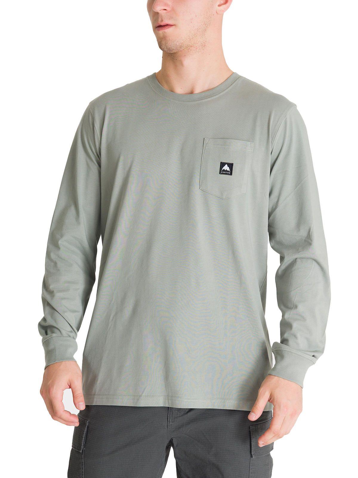 Polera Manga Larga Hombre Colfax Verde Burton-0