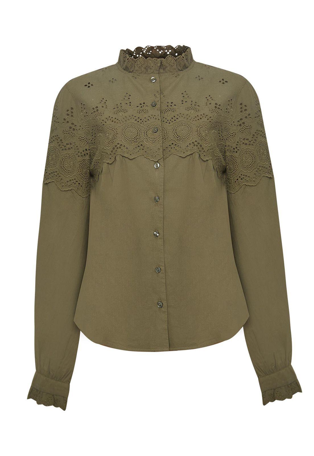 Blusa Algodón Orgánico Mujer Lhotse Verde-0