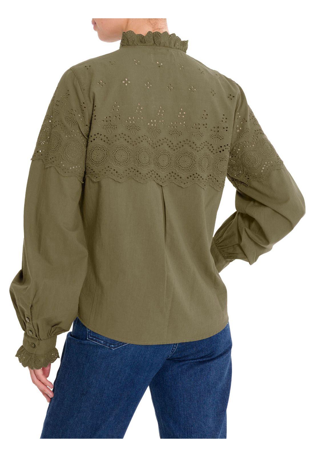 Blusa Algodón Orgánico Mujer Lhotse Verde-6