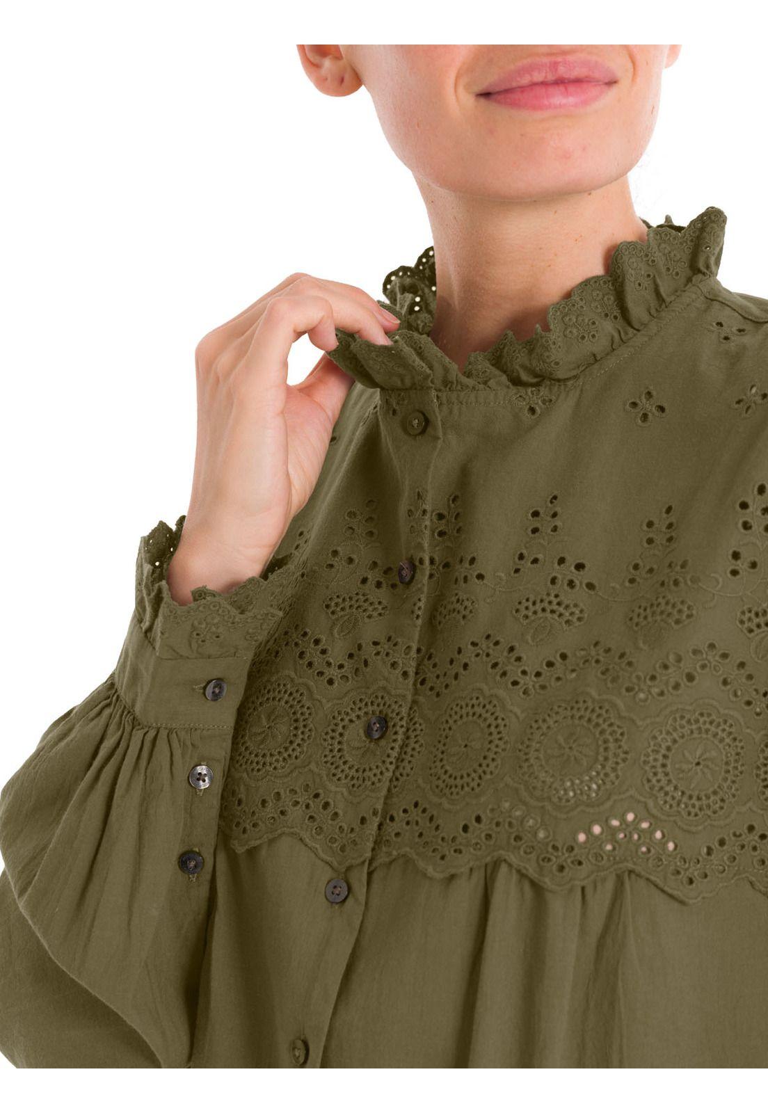 Blusa Algodón Orgánico Mujer Lhotse Verde-7