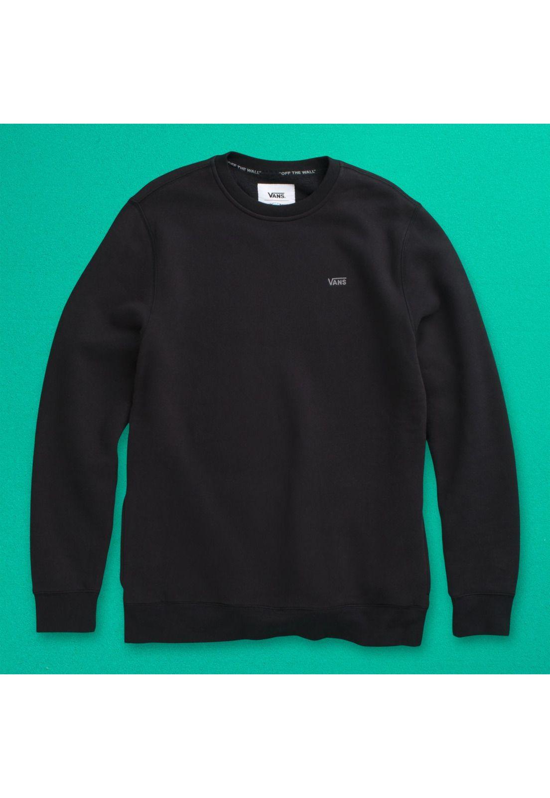 Polerón Hombre Comfycush Crew Fleece Negro-1