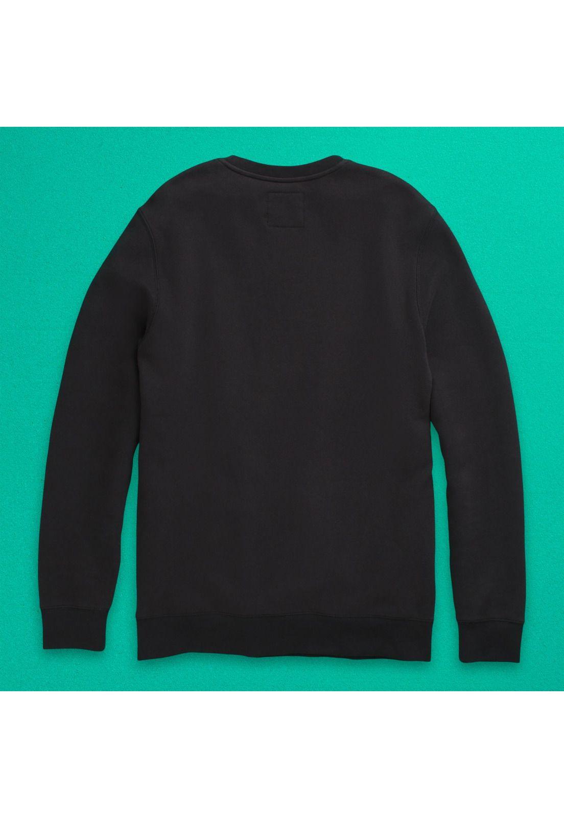 Polerón Hombre Comfycush Crew Fleece Negro-6