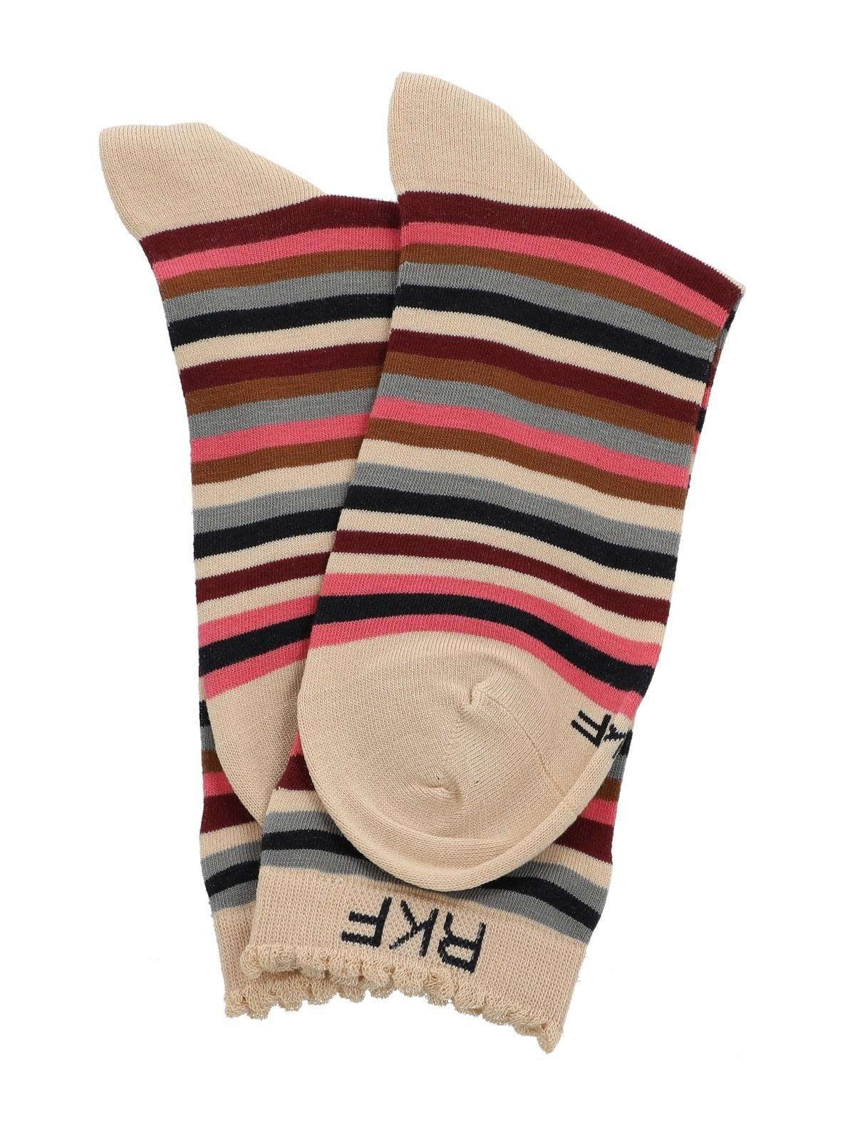 Calcetín Bambú Mujer C St Fineline Beige-2