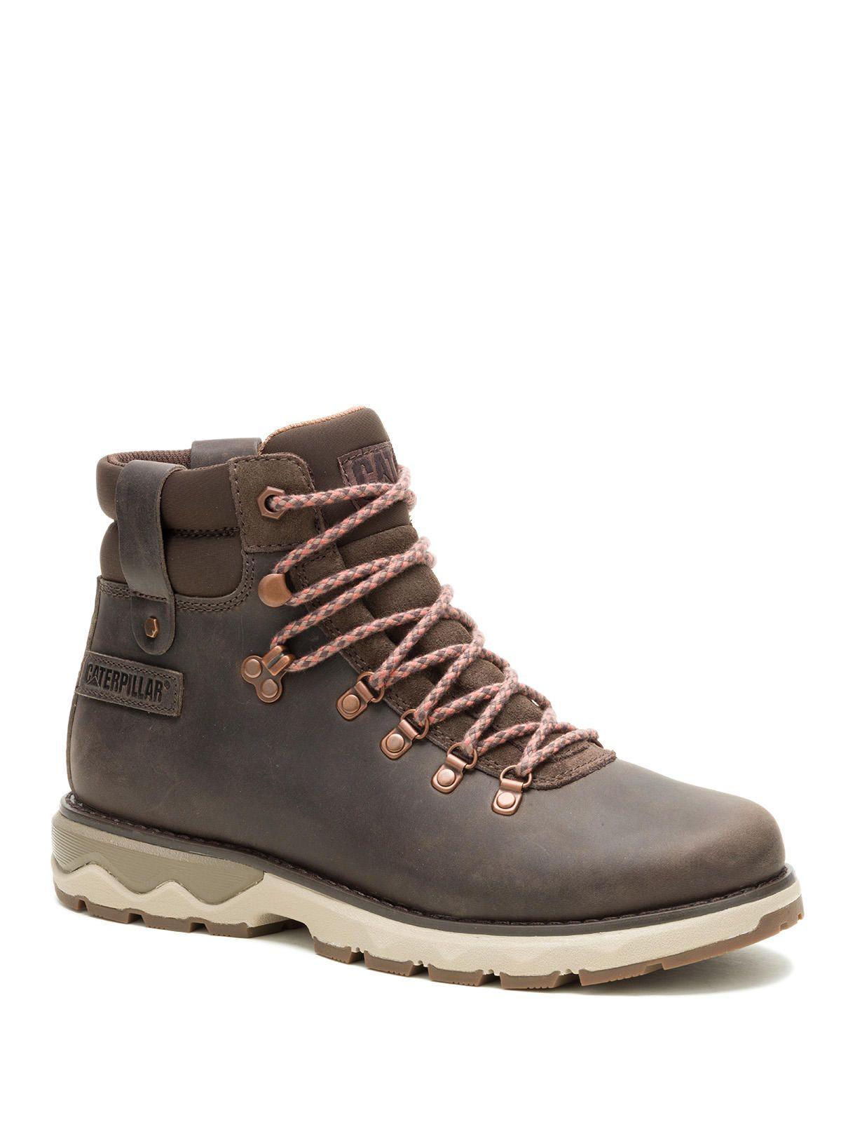 Botín Cuero Mujer Fandom Hiker Café Oscuro-0