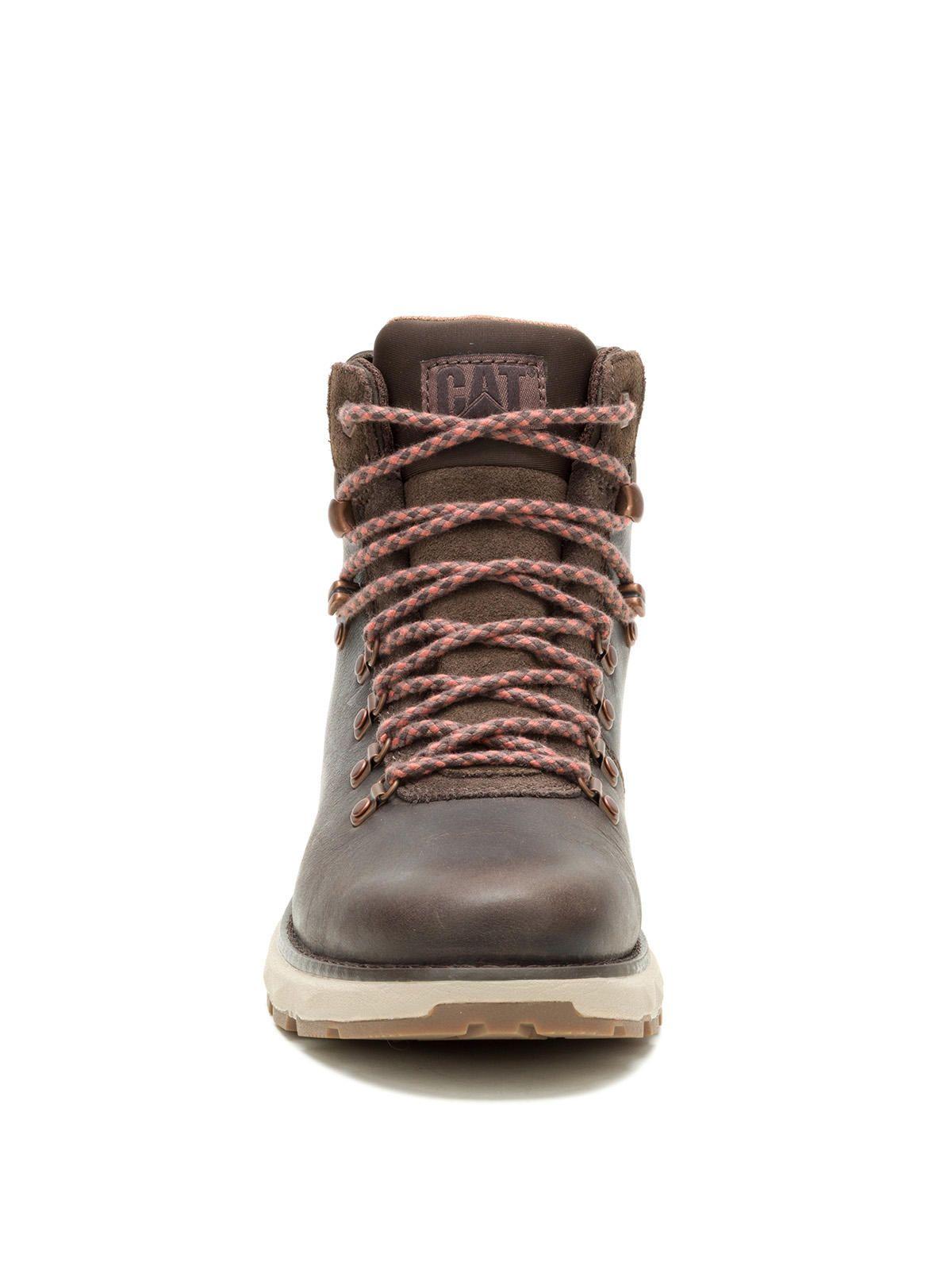 Botín Cuero Mujer Fandom Hiker Café Oscuro-4